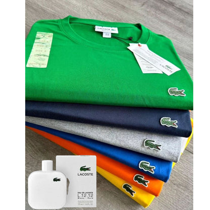 PACK X5 CAMISETAS LACOSTE + LOCION