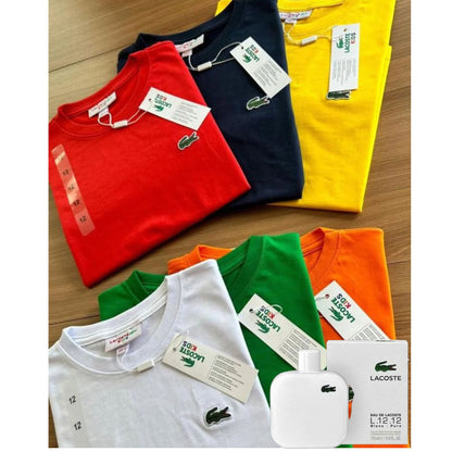 PACK X5 CAMISETAS LACOSTE + LOCION