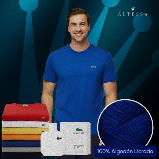 PACK X5 CAMISETAS LACOSTE + LOCION